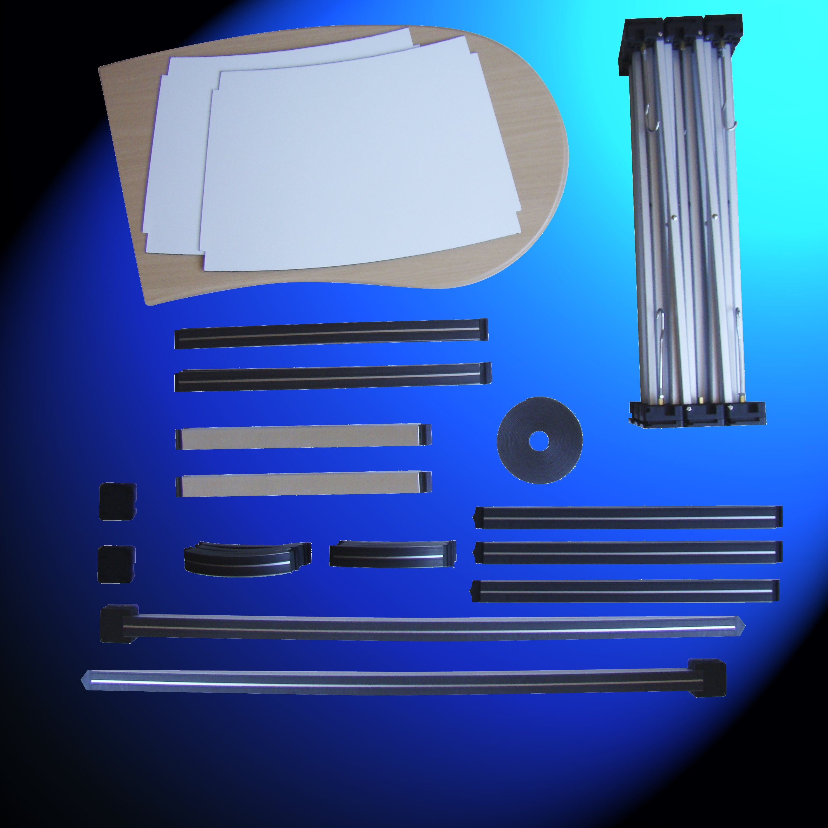 Comptoir Classic Pop'up - solide, compact, pliable, facile à transporter avec visuel interchangeable_2