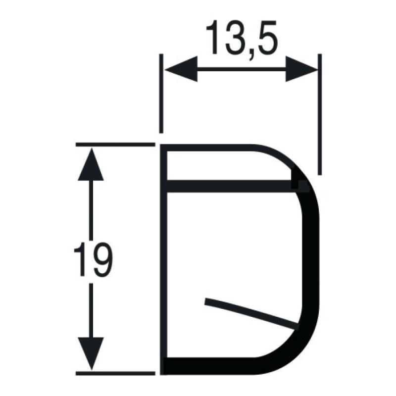 Déflecteur extérieur d321 t pour entrée d'air aérauliques universelles coloris marron boîte de 10_2