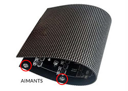 Écran LED pliable pour formes arrondies et personnalisables