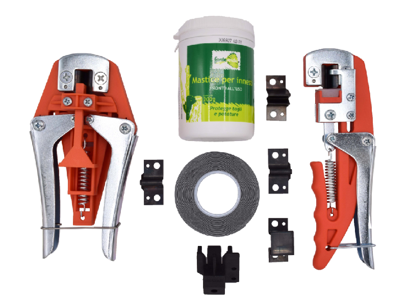 Kit de greffage - 2 pinces - Machine à greffer manuelle avec 4 types de lames, mastic et ruban_2