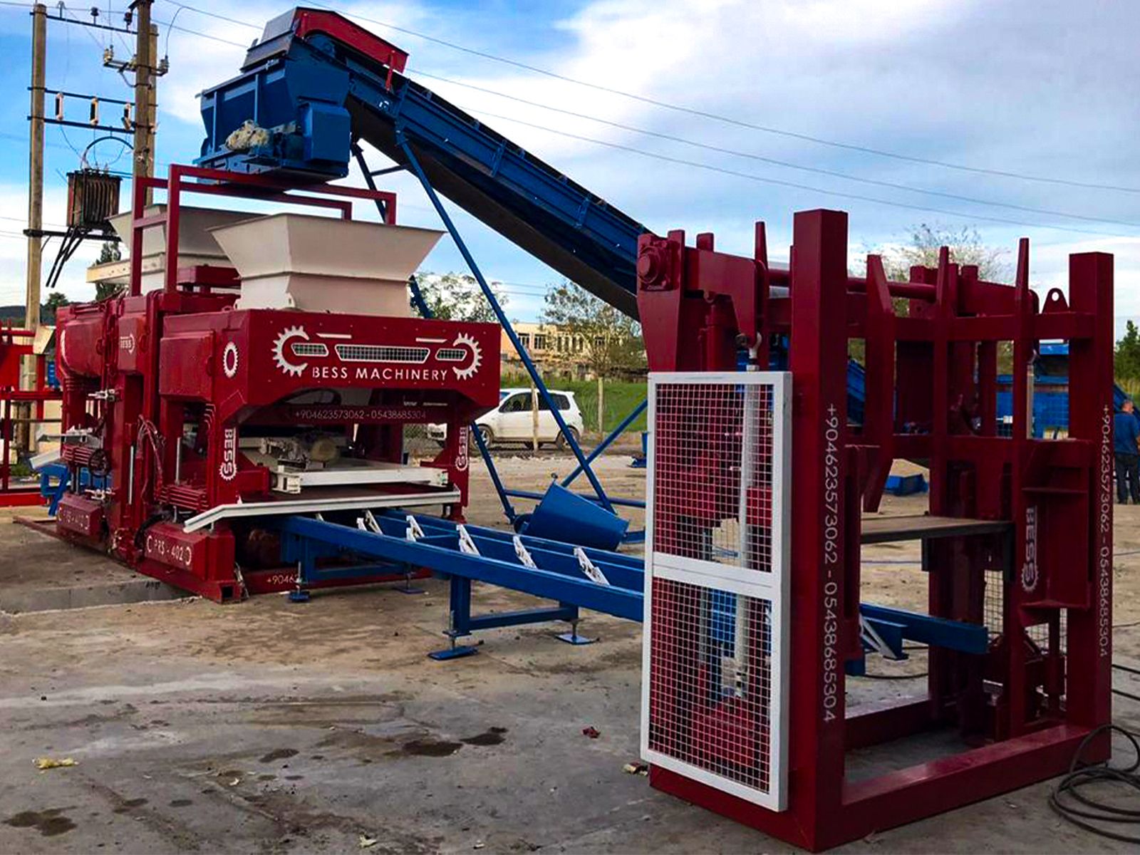 Machine à briquettes automatique PRS-402 - Production de 300 m² de pavés en 8 heures - Système semi-automatique_2