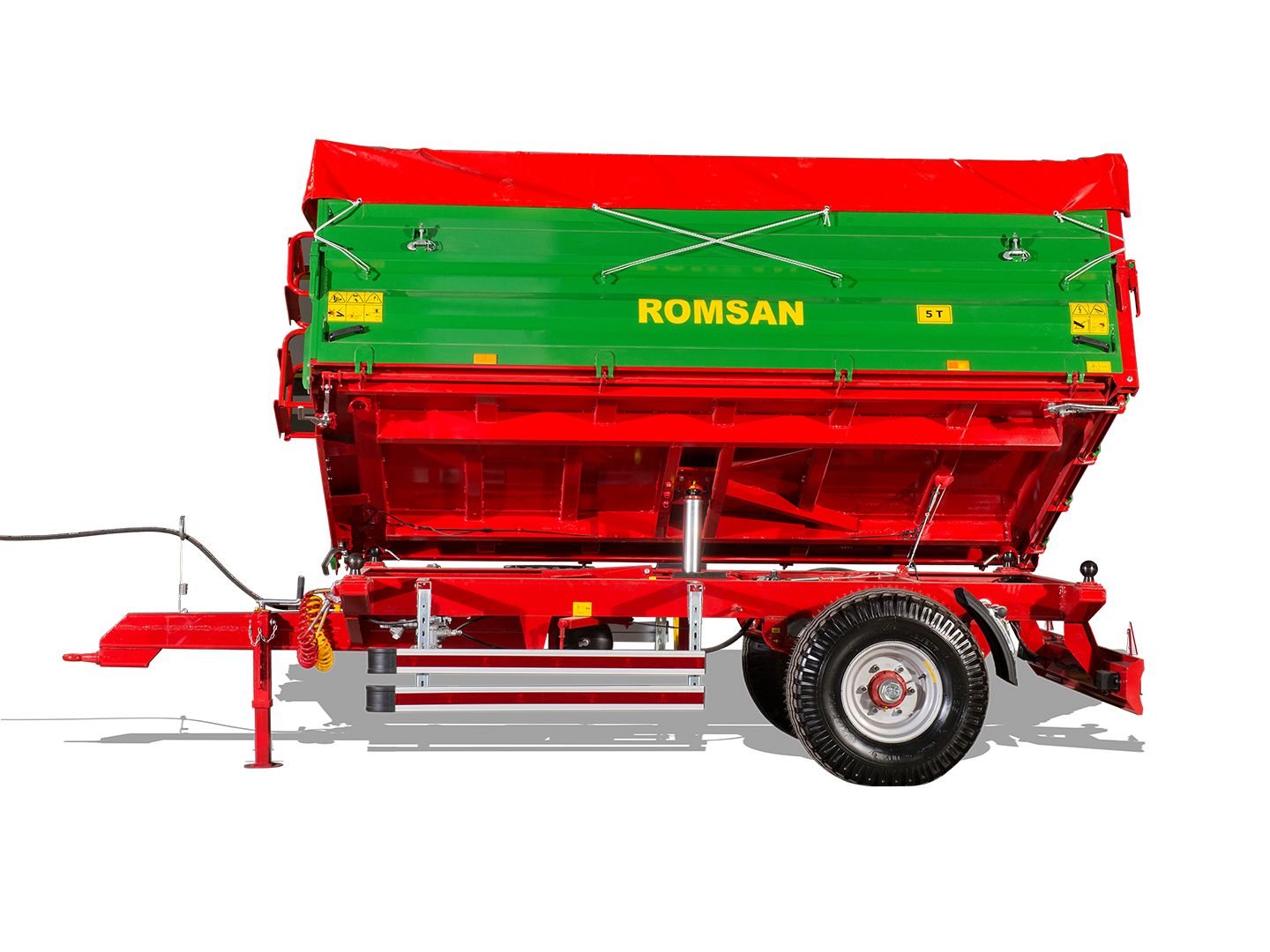 R 50 TSGA - Benne agricole à simple essieu - Romsan - Capacité 5000 kg_2
