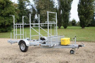 Remorque échafaudage Record R200 - Tubesca - 88 m² avec conteneur intégré_2