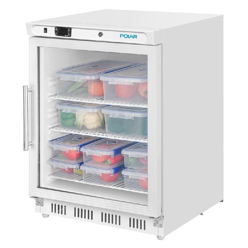Armoire réfrigérée positive vitrée dessous de comptoir Série C 150L blanc - Polar - CZ785_2