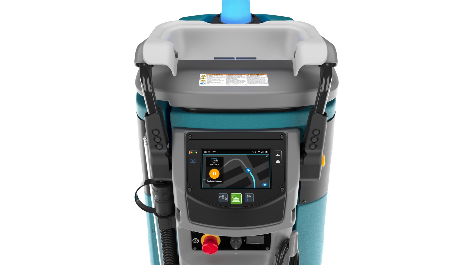 Autolaveuse autoportée silencieuse avec batterie lithium-ion