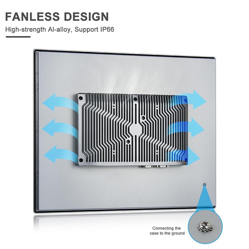 Panel PC industriel fanless 17 pouces SXGA - EVI-17SAC - Intel Core i3/i5/i7 - IP66_2