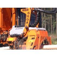 Igsa 680B - tête d'abattage Guerra - diamètre max. rouleaux d'ouverture 60cm - dimensions 1178x1262x1751x1630_2