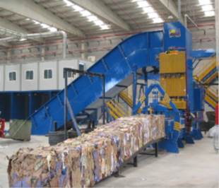 Presse à balles horizontale automatique H-80 - robuste, puissance hydraulique indépassable pour le recyclage_2