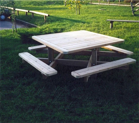 Table bois pique-nique CARREE_2