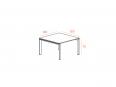 Table de réunion exécutive pieds chromés MARKET P120 - Deskissimo_2