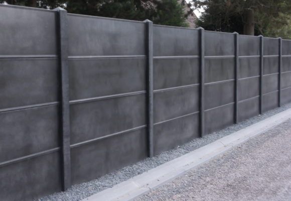 Clôtures en béton pour fonds de jardin ou côtés