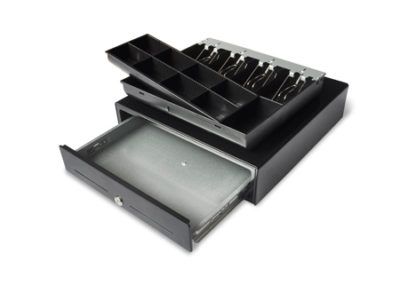 Tr410 - Tiroir caisse en acier avec monnayeur - Oxhoo - 410 x 450 x 110 mm_2