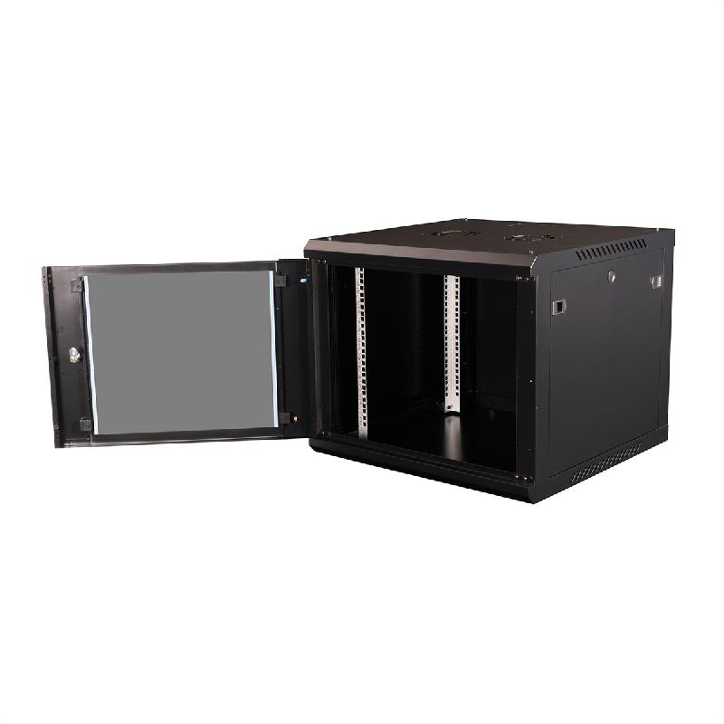 VALUE Boîtier mural 19 pouces 9U, 600 x 600 mm, noir, kit à assembler_2