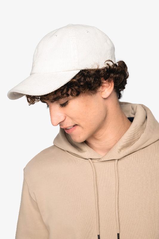 Casquette écoresponsable en velours côtelé unisexe - 6 panneaux - Native Spirit - Réf: NS016_2