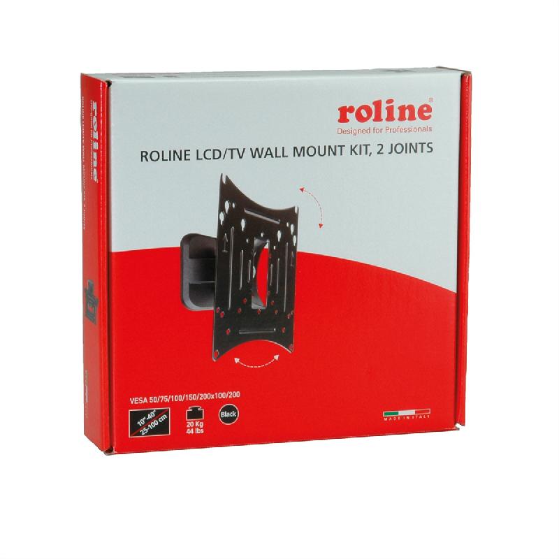 ROLINE - Bras LCD pivotant à 2 pivots pour montage mural, compatible VESA et écran jusqu'à 40 pouces_2
