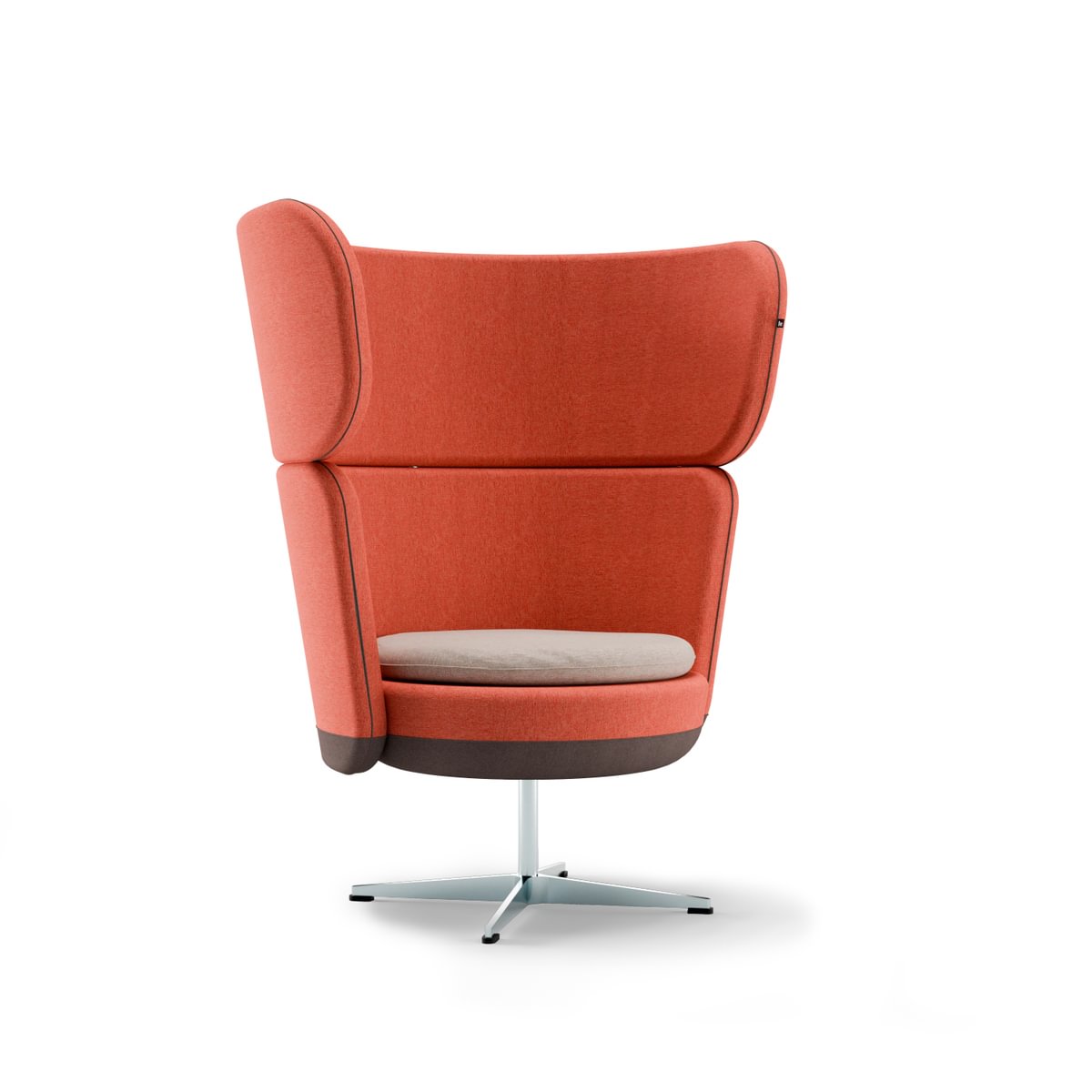 Chaise scolaire pivotante à siège robuste et rembourré avec dossier supérieur - Manny Large_2