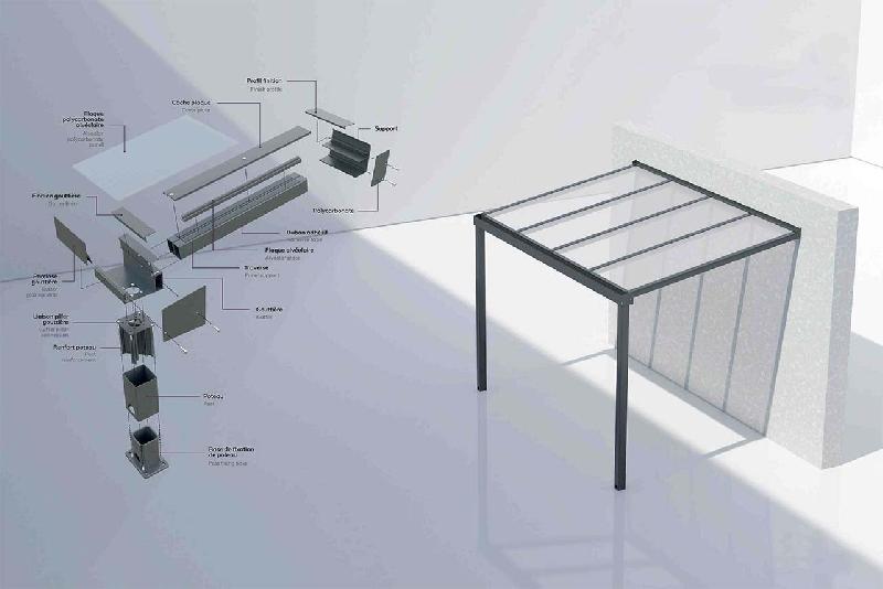 Pergola adossée standard - 1000 / 2000_2