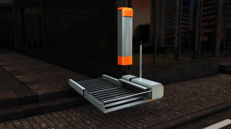 Plateforme simple, compacte et discrète  pour obstacles jusqu'à 500mm - Cibes SwingOn_2