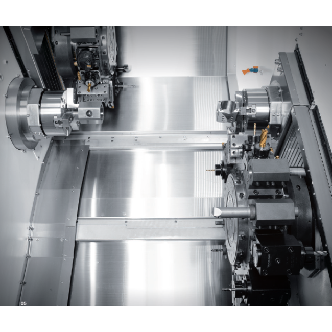 Tour CN à banc incliné - TAKISAWA Série FX - Double broche, 15 outils, usinage de pièces complexes_2