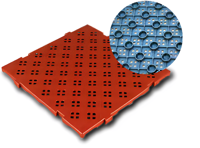 Caillebotis en LLDPE - Norme Europe - Résistance aux chocs - Coloris blanc, gris ou brique_2