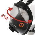 Masque respiratoire complet M9300 - silicone - champ de vision extralarge 210° - fixation par sangles_2
