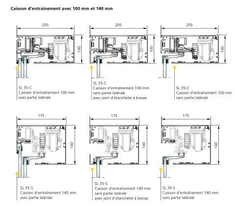 Porte coulissante tout-verre - PSF de Gilgen - 1 et 2 vantaux avec passage de fuite et serrure au sol_2