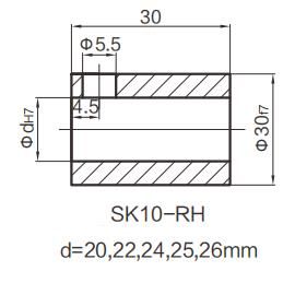 Sk10l - Indicateur de position analogique Sankq - arbre creux max Ø 30 mm - compteur à 5 chiffres et lecture fine_2