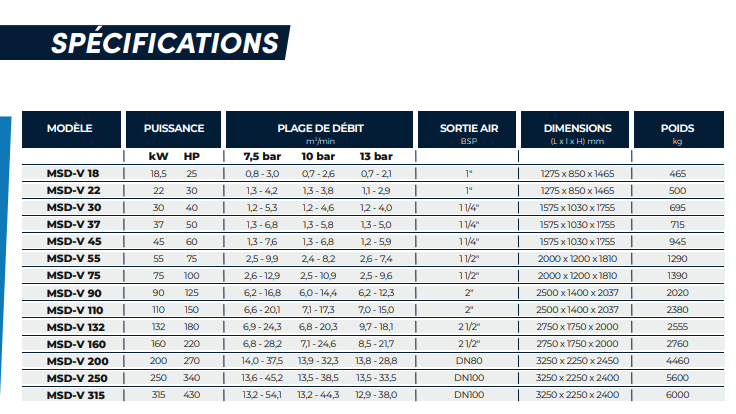 Compresseur à vis lubrifiée entraînement direct - vitesse variable - mac 3 - msd-v de 18,5 à 315 kw._2