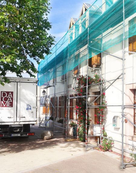 Duo 45 échafaudage façadier - Dacame France SAS - tube d’acier galvanisé ø 45 mm - normes NF-EN 12810 et NF-EN 12811_2