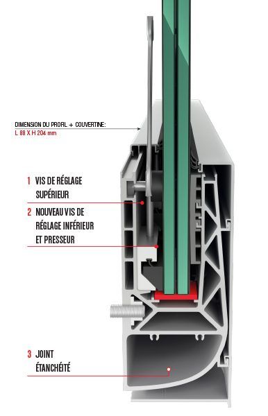 Garde-corps avec montage en nez de dalle pour maximiser la surface utilisable