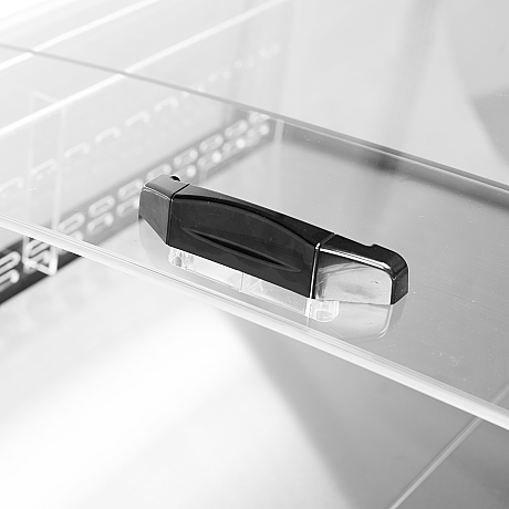 Réfrigérateur noir pour achats impulsifs 190 L - Noir / verre | PDC126 VS SL LED | Tefcold - PDC126VSSLLED_2