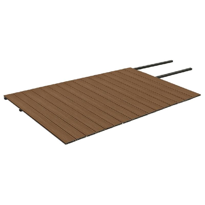 Vidaxl panneaux de terrasse et accessoires wpc marron/gris 40 m² 4 m 3070476_2