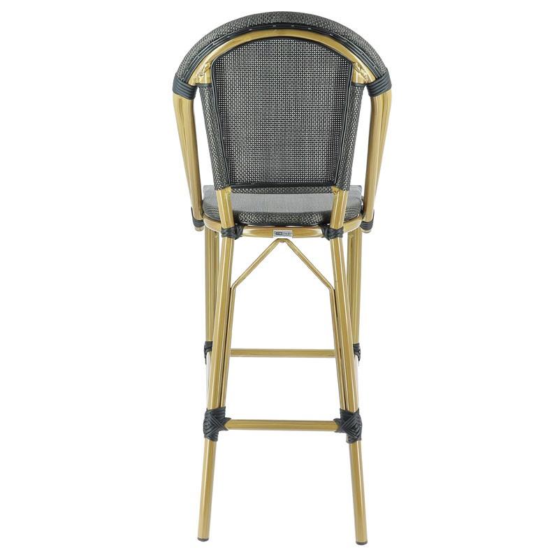 Chaise haute exterieure restaurant Biarritz - BRONZE_2