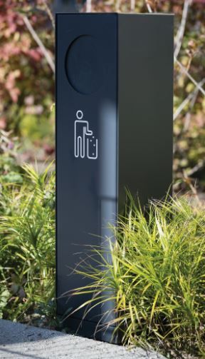 Corbeille élégante Crystal adaptée aux espaces publics