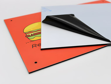 Impression sur plaque aluminium sur mesure - Alu-Dibond blanc ou brossé - découpe et perçage personnalisés_2