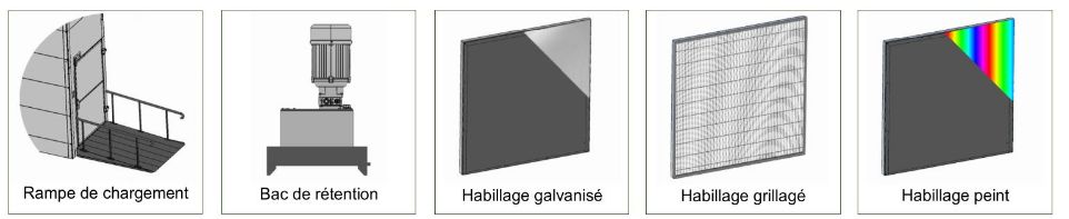 Plateforme de levage industriel pour palettes et big-bags