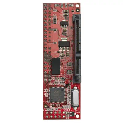 Adaptateur convertisseur IDE 40 pin PATA vers SATA pour DD / SSD 2.5 ou 3.5 et graveur optique 5.25 - IDE vers SATA - Contrôleur de stockage - 1 Canal Adaptateur convertisseur IDE 40 pin PATA vers SATA pour DD / SSD 2.5 ou 3.5 et graveur optique 5.25 - IDE vers SATA - Contrôleur de stockage - 1 Canal