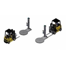 Filmeuse de palette semi-automatique avec plateau tournant - diamètre 1500mm - fabrication européenne_2