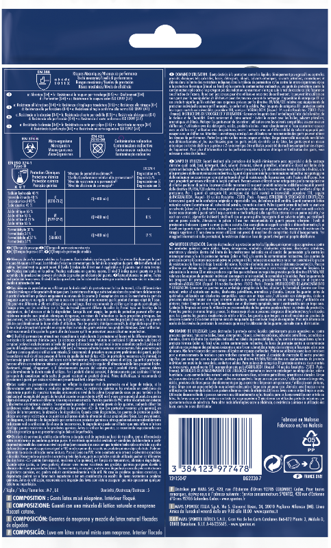 Gants peinture et vernis - SPONTEX EXPERT - latex et néoprène - taille L - protection contre ciment, alcools et acides_2