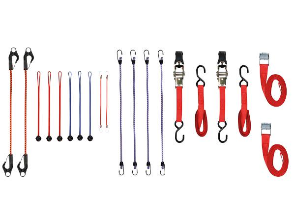 PEREL - Coffret 20 pièces sangles d'arrimage avec crochets - 936242_2