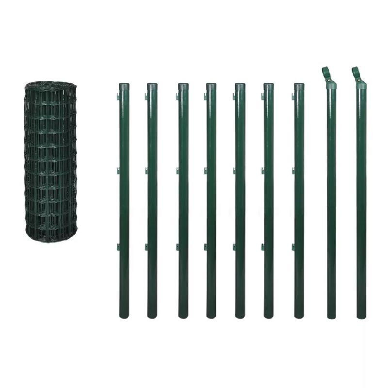 Vidaxl clôture euro acier 10x1,0 m vert 140565_2