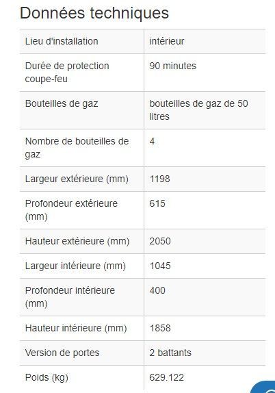 165307W - Armoire pour bouteilles de gaz coupe-feu G90.12 - Norme EN 14470-2 et résistance au feu de 90 minutes_2