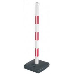 2001 - Poteau de signalisation et balisage PVC à lester sur socle - Lot de 6 - Marque Novap_2