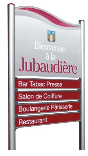 Panneau de signalisation design novateur et personnalisable - Gamme ARCHITEKT avec laquage sur demande_2