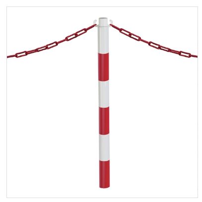 Poteau de signalisation en acier à sceller - Direct Signalétique - Lot de 2 - Hauteur 95 cm - Option manchon_2