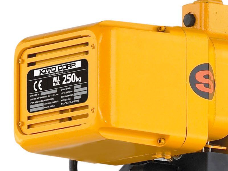 Cder2 - palan électrique à chaîne Kito avec commande ergonomique - capacité 125 à 250 kg_2