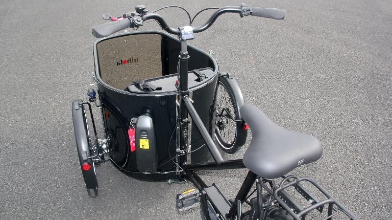 Triporteur électrique Nihola Cargo Family avec moteur pédalier Shimano E-Bike Systems_2