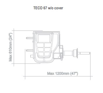Équilibreuse électronique TECO 67 - pour roues de voitures, fourgons et motos - version avec Laser et illuminateur jante_2