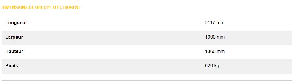 Dg50-2 (monophasé) groupes électrogènes industriel à gaz - caterpillar - frequence : 240 v tension : 60 hz_2