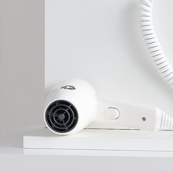 Sèche-cheveux mural Albany - avec prise rasage 220V et protection surchauffe_2